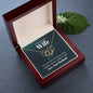 To My Beautiful Wife Love Gift Everlasting Heart Necklace