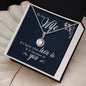 To My Wife Special Gift for Eternal Hope Necklace