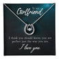 To My Girlfriend Gift for Lucky In Love Necklace Valentine's Day