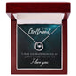 To My Girlfriend Gift for Lucky In Love Necklace Valentine's Day