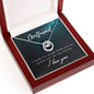 To My Girlfriend Gift for Lucky In Love Necklace Valentine's Day