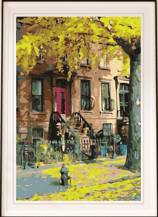 Brooklyn Brownstone - Paint By Numbers