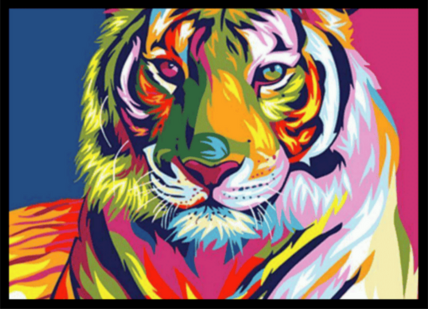 Psychedelic Tiger - Paint By Numbers