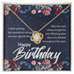 Happy Birthday Gift for Wife Love Knot Necklace Women's Jewelry