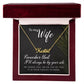 To My Wife Best Gift Idea for Custom Name Necklace